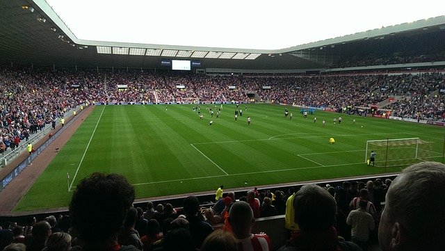 A atmosfera impressionante no estádio